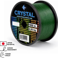 Asyaink 1000 mt Bobin Misina - Crystal - Yeşil - Ekstra Güçlü - 0,35 mm