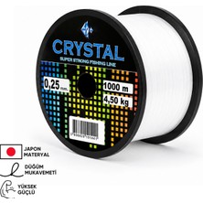 Asyaink 1000 mt Bobin Misina - Crystal - Şeffaf - Ekstra Güçlü - 0,20 mm