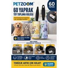 Freedom Storee 60 Yaprak Tüy Toplama Rulosu Kedi Köpek Tüy Toplayıcı Ev Koltuk Araç Ofis Temizlik Rulosu