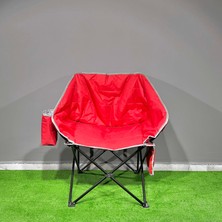 Asyaink Balcony Comfort Katlanabilir Kamp Sandalyesi Kırmızı - 4,6 kg