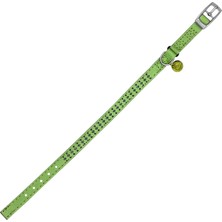 Asyaink Pc-13 Taşlı Kedi-Köpek Tasması 10MM*30CM Yeşil