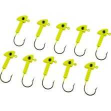 Asyaink Jighead - Zoka - Kurşunlu Olta Iğnesi - (Xh-A 06) - Açık Yeşil - 7 gr - 10 Adet - 40,30 mm