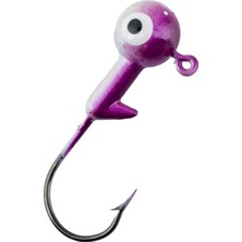 Asyaink Jighead - Zoka - Kurşunlu Olta Iğnesi - (Xh-A 02) - Mor Beyaz - 10 gr - 39,53 mm