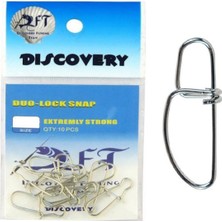 Asyaink CJS032 Duo Lock Nikel Klips (10'lu) No:4