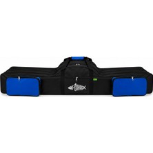 Asyaink Olta/kamış Çantası - Fishack - 3 Gözlü - Cepli - Siyah/mavi - 140 cm