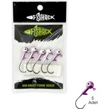 Asyaink Kurşunlu Jighead Zoka - 7g - Fishack - Mor Beyaz (XHA02) - 5 Adet - 7 gr - 35 mm