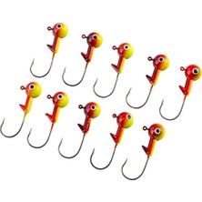 Asyaink Jighead - Zoka - Kurşunlu Olta Iğnesi - (Xh-A 02) - Sarı Kır. - 21 gr - 10 Adet - 49 mm