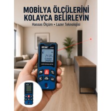 Kyops 50 Metre Lazer Ölçüm Cihazı Alan ve Mesafe Hesaplama Yeni Nesil - Lisinya