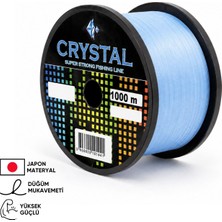 Asyaink 1000 mt Bobin Misina - Crystal - Mavi - Ekstra Güçlü - 0,35 mm