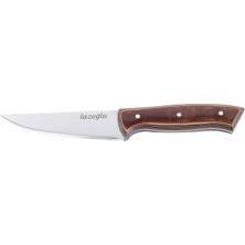 Asyaink Kasap Bıçağı - Lazoğlu - No:2 - El Yapımı - Doğrama - Kesim - Verzalit Saplı - 176 gr