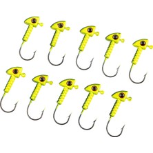 Asyaink Jighead - Zoka - Kurşunlu Olta Iğnesi - (Xh-A 06) - Yeşil Siyah - 7 gr - 10 Adet - 40,30 mm