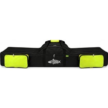 Asyaink Olta/kamış Çantası - Fishack - 3 Gözlü - Cepli - Siyah/fosfor Yeşili - 140 cm