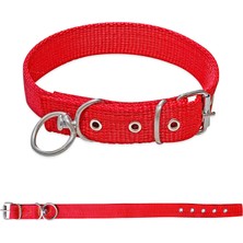 Asyaink Savex Dokuma Köpek Boyun Tasması Kırmızı 3*60 cm - 60 x 3 cm