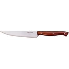Asyaink Ekmek Bıçağı - Lazoğlu - No:1 - El Yapımı - Kesme - Verzalit Saplı - LZG-10027 - 94 gr - 24,5 cm