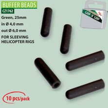 Asyaink Cz 1762 Buffer Bead 25 mm 4/6 mm (10 Pcs) 25 mm Yeşil