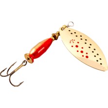 Asyaink Turna Levrek Alabalık Döner Olta Kaşık - Alp Long - Ladybug/altın - NO:2/16GR - 16 gr