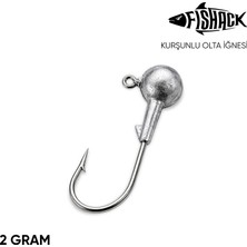 Asyaink Jighead - Zoka - Kurşunlu Olta Iğnesi - Gümüş - 2 gr - 1 gr