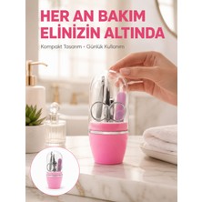 tp Tırnak Bakım Manikür Pedikür Seti 4 Parça Pembe Pratik Günlük Kullanım Yeni Nesil - Lisinya