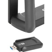 Uravas Store Mbps Wifi Alıcı Kablosuz Wifi Adaptörü Çift Band Çift Antenli