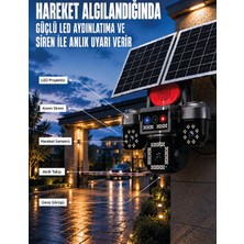 tp 4 Kameralı 4g Sım Kart Destekli Güneş Enerjili Akıllı Güvenlik Kamerası - Lisinya