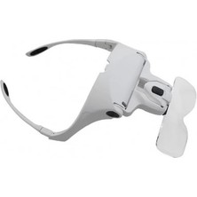 Uravas Store 5 Lens 1.0x3.5x, 2led Işıklı ile Ayarlanabilir Gözlük BÜYÜTEÇ9892B2