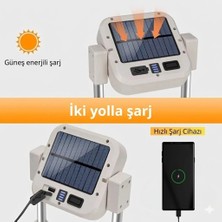 Uravas Store Katlanabilir Çok Işlevli Kamp Lambası - Her Ortama Uyum Sağlayan Güçlü 4 Modlu Aydınlatma