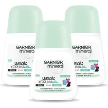 Nacario Garnier 3'lü Mineral Lekesiz Koruma Roll-On Deodorant Seti