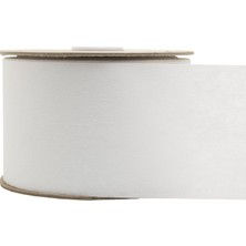 Nacario Simplicity Wrights-Gewebeband Für Bastelarbeiten, 50 M Lang, 10,2 cm Breit, Weiß