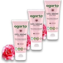 Nacario 3 Adet Doğal Cilt Nemlendirici Gül Kremi 75 ml
