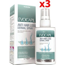 Nacario Evocapil Saç Dökülmesine Karşı Dermal Sprey, 60 Ml, 3'lü Set