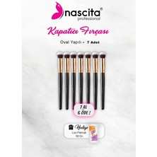 Nacario Nascita Professional 7 Al 6 Öde Oval Yapılı Kapatıcı Fırçası, Pamuk Hediyeli