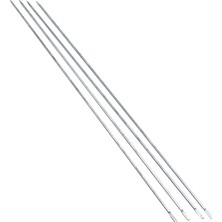 tp Buğz Ince Kare Kesim Metal Ciğer ve Domates Şişi - 50 cm