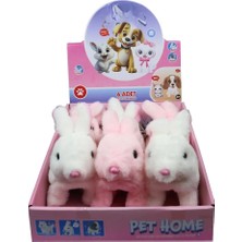 Aesco Mey Ithalat® VRD10643 Peluş Evcil Tavşan Sesi ve Hareketli