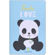 Hatıra Kutusu Panda Love Mavi Defter
