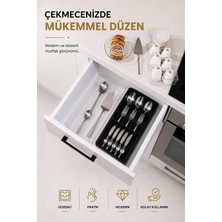 Nacario Sas Haus Çekmece Içi Kaşıklık Organizer Bölmeli Mutfak Düzenleyici Siyah S-11030