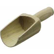 Nacario Bambu Baharat Küreği, Ahşap Mutfak Kaşığı, Büyük Boy, Doğal Bambu Malzeme