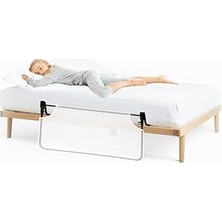 Nacario Agubugu Baby - Desensiz Beyaz Fileli Katlanabilir Yatak Bariyeri 120 cm