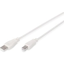 Nacario Dıgıtus AK-300102-030-E 3m Usb2.0 Type-A To Type-B Kablo Beyaz
