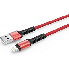 Nacario Psr Aksesuar Kırmızı Kırmızı LS63 Lightning USB Kablo- ile Uyumlu
