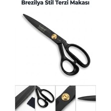Evgereçlerim Uyumlu Mat Siyah Terzi Makası, Kumaş Kesme ve Dikiş Işleri Için