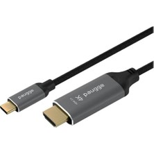 Nacario Paugge USB C To HDMI Kablo - 4K60Hz, Hdr, Hdcp 2.3, Thunderbolt 5/4/3, Dex Mode, 2 Metre (CHD20B-PRO)