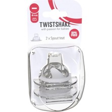 Nacario Twistshake 78079 Damlatmaz Suluk Alıştırma Biberon Emziği, , Şeffaf