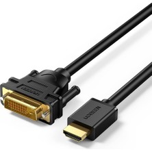 Nacario Ugreen HDMI DVI 1080P Çift Yönlü Görüntü Aktarma Kablosu, 5 Metre