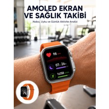 Hace Bazaar Akıllı Saat Unısex Zarif Görünümlü Titanyum Kasa Amoled Ekran Müzik Dinleme Yeni Nesil