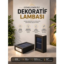 Eco Lounge Bahçe Aydınlatması Solar Güneş Enerjili Dekoratik LED Işıklı Lamba