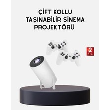 Eco Lounge Kablosuz Projeksiyon Cihazı 4K Destekli HDMI USB Oyun Uyumlu