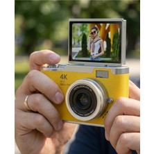 Eco Lounge Profesyonel Çekim Için 48 Mp Dijital Kamera Flip Screen 18X Zoom Uzun Pil Ömrü