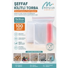 Merpak Ambalaj Kilitli Torba Şeffaf Kilitli Poşet Naylon Torba(Tüm Ebatlar)