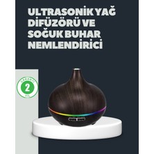 Eco Lounge 550ML Ultrasonik Hava Nemlendirici ve Aromaterapi Difüzörü