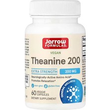 Jarrow Formulas Extra Strength L Theanine Brain & Cognitive 200MG 60 Veggie Caps